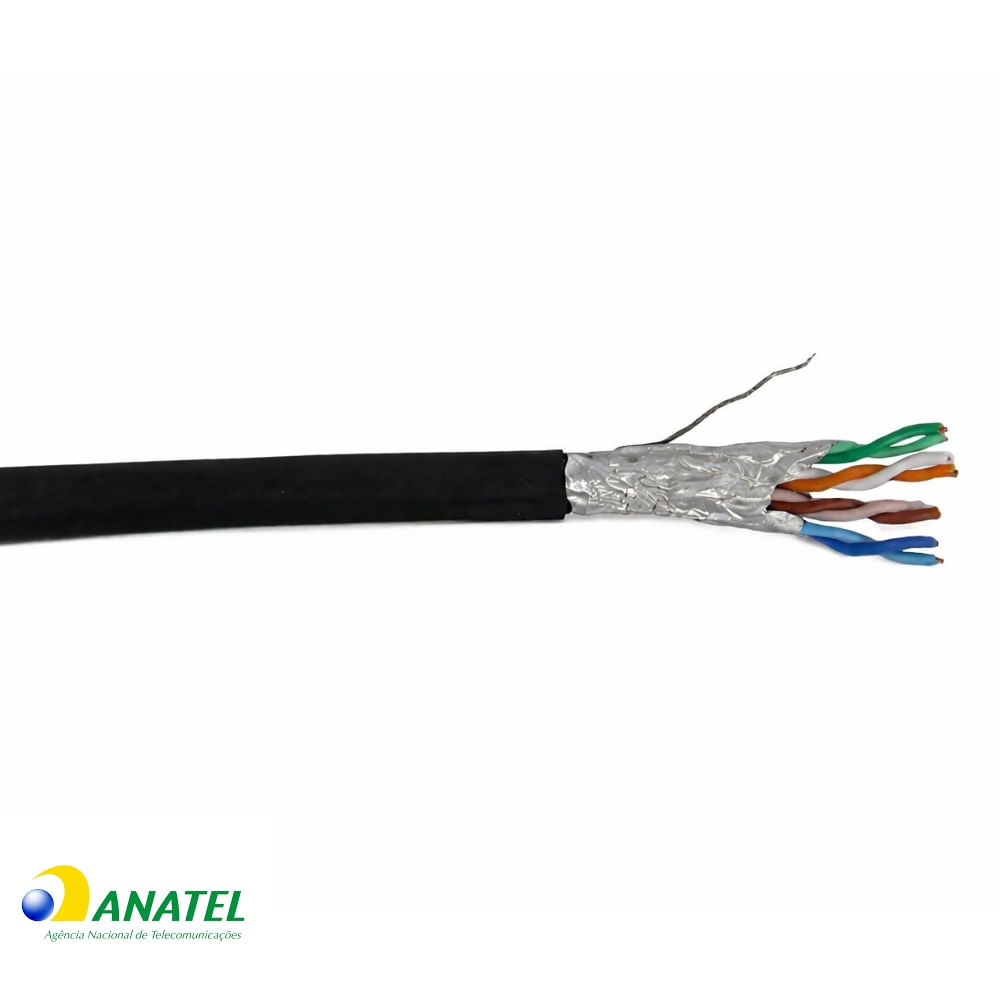 Cabo de Rede Cat5e U/FTP CM Prysmian Preto